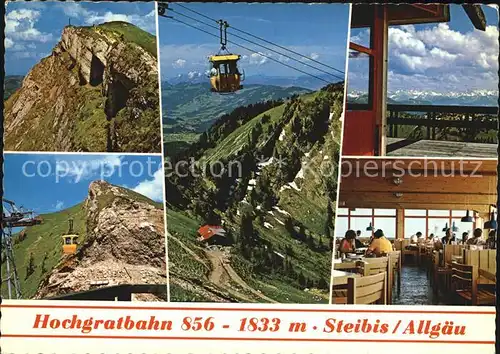 Steibis Hochgratbahn Restaurant Gaststube Kat. Oberstaufen