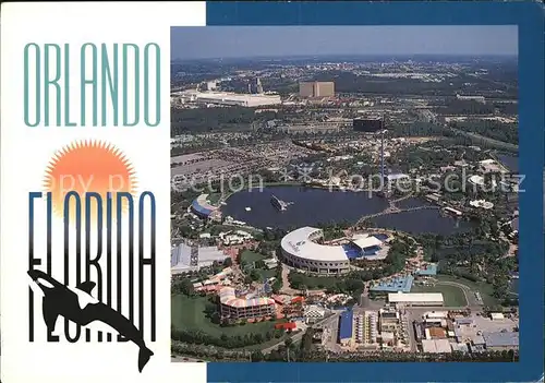 Orlando Florida Aerial view Theme Parks Convention Center Kat. Orlando
