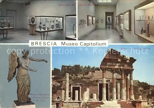 Brescia Museo Capitolium Due sale del Musea Romano Vittoria Alato Kat. Brescia