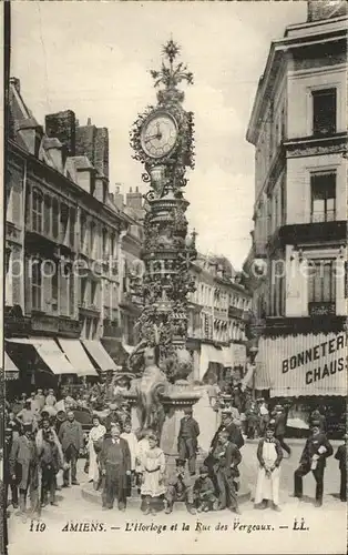 Amiens Horloge et la Rue des Vergeaux Kat. Amiens