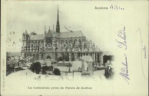 Amiens Cathedrale prise du Palais de Justice Kat. Amiens