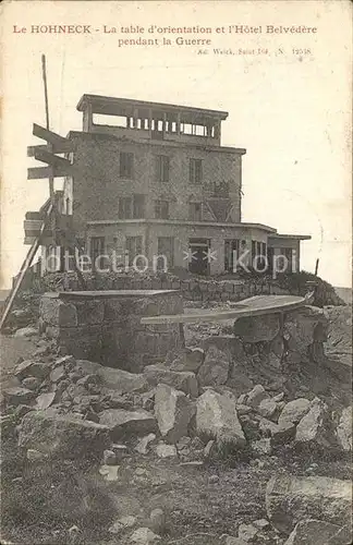 Hohneck Hotel Belvedere im Krieg Kat. Gerardmer