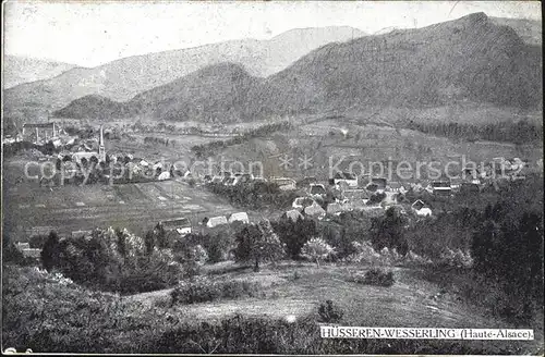 Huessern Wesserling Panorama Kat. Husseren Wesserling