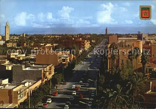 Marrakech Marrakesch Panorama  Kat. Marokko