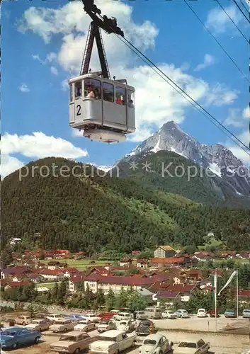 Mittenwald Bayern Karwendelbahn Wettersteinspitze Kat. Mittenwald