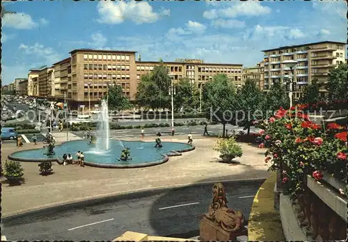 Mannheim Die Planken Fontaene Kat. Mannheim