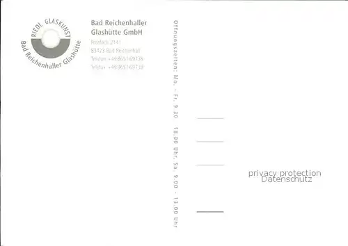 Bad Reichenhall Bad Reichenhaller Glashuette Teilansichten Kat. Bad Reichenhall