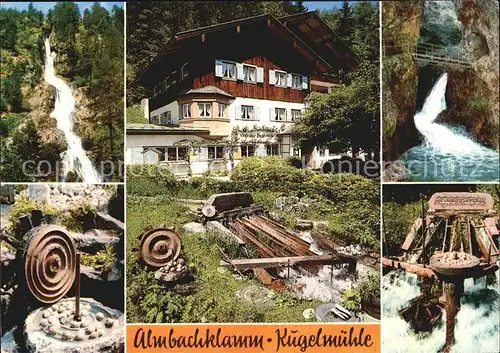 Markt Schellenberg Almbachklamm Kugelmuehle Wasserfall Kat. Berchtesgaden