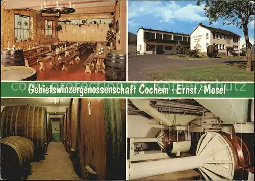 Ernst Cochem Winzergenossenschaft Cochem Weinproberaum Weinkeller Kat. Ernst