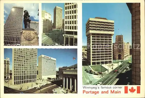 Winnipeg Corner Portage and Main Kat. Winnipeg