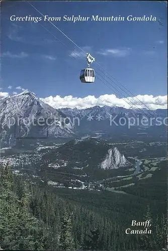Banff Canada Sulphur Mountain Gondola Kat. Banff