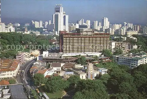 Singapore City Area Indian Temple Imperial Hotel Telecoms Building Kat. Singapore