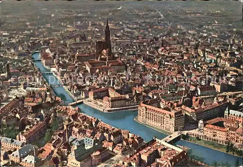 Strasbourg Alsace Fliegeraufnahme  Kat. Strasbourg