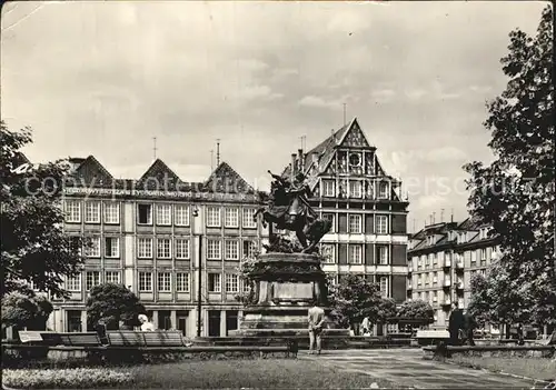 Gdansk Platz mit Denkmal Kat. Gdansk