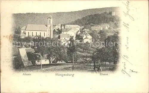 Wangenburg Kirche Ortsansicht Kat. Wangenbourg Engenthal
