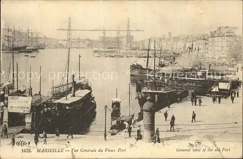 Marseille Vieux Port Bateaux Kat. Marseille