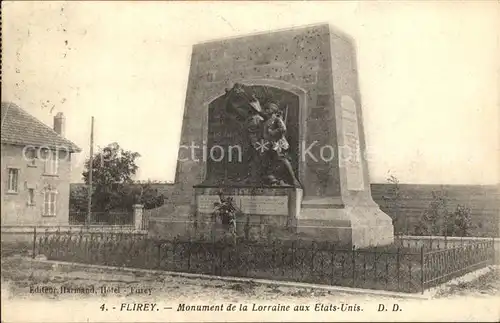 Flirey Monument de la Lorraine aux Etas Unis Kat. Flirey