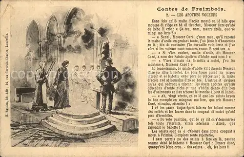 Luneville Contes de Fraimbois Les Apotres Voleurs Kat. Luneville