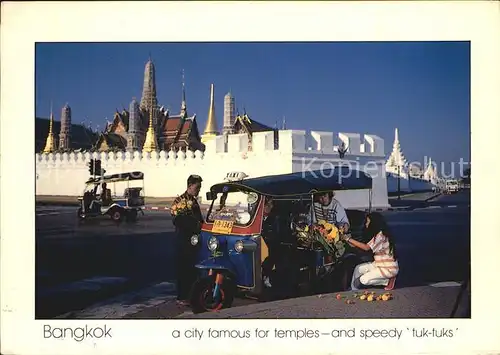 Bangkok City famous for temples and speedy tuk tuks Kat. Bangkok