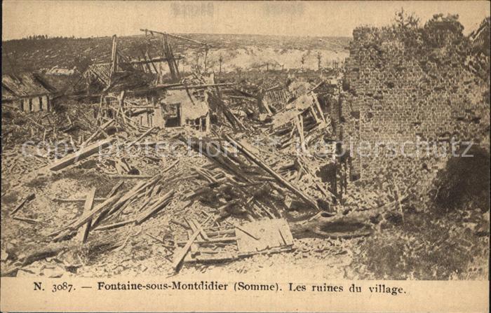 Fontaine sous Montdidier Les ruines du village... oldhting.de