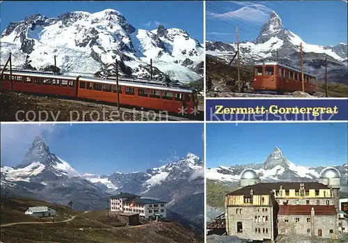 Gornergratbahn Zermatt Matterhorn Kat. Gornergrat