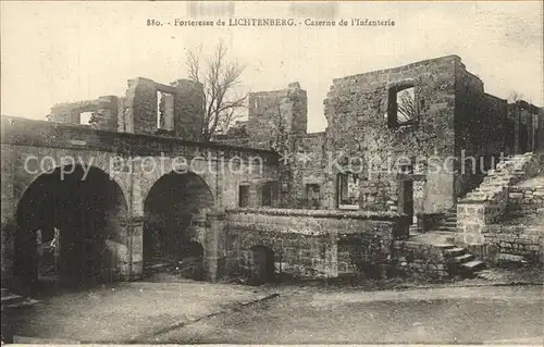 Lichtenberg Saverne Forteresse Caserne de l Infanterie Ruines Kat. Lichtenberg