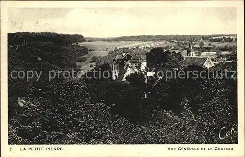 La Petite Pierre Vue generale et le Chateau Kat. Luetzelstein