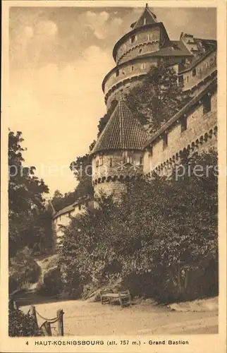 Haut Koenigsbourg Hohkoenigsburg Grand Bastion Kat. Orschwiller