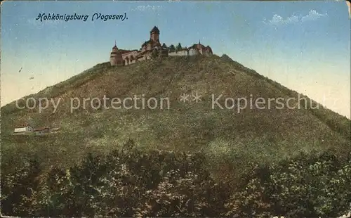 Hohkoenigsburg Haut Koenigsbourg Blick zur Burg Kat. Orschwiller