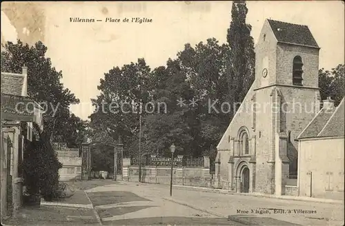 Villennes sur Seine Place de l Eglise Kat. Villennes sur Seine