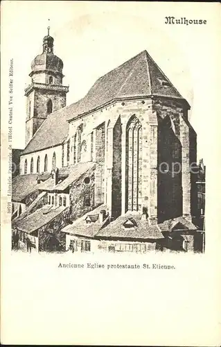 Mulhouse Muehlhausen Ancienne Eglise protestante Saint Etienne Kat. Mulhouse
