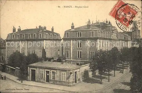 Nancy Lothringen Hopital Civil Kat. Nancy