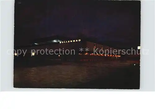 St Peter Ording Meerwasser Wellenbad bei Nacht Kat. Sankt Peter Ording
