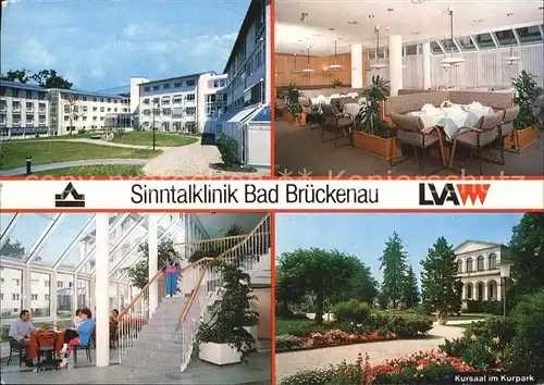 Bad Brueckenau Sinntalklinik Aussenansicht Kurpark Treppenhaus Speisesaal Kat. Bad Brueckenau