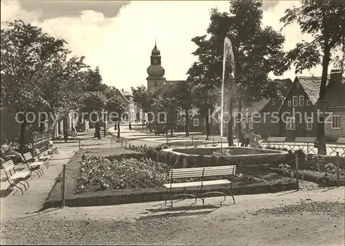 Frauenwald Thueringen Platz des Friedens Kat. Frauenwald