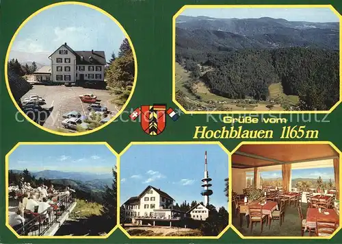 Hochblauen Hotel und Sendeturm bei Badenweiler Kat. Badenweiler