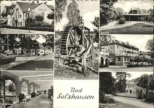 Bad Salzuflen Saline Wasserrad Barockhaeuser Haus wagner Kat. Bad Salzuflen