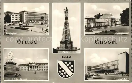 Kassel Herkules Denkmal Gewaechshaus Museum Staendeplatz Kat. Kassel