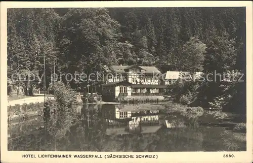 Lichtenhain Sebnitz Hotel Lichtenhainer Wasserfall  Kat. Sebnitz