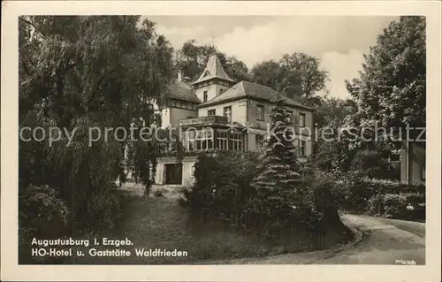 Augustusburg Hotel Restaurant Waldfrieden Kat. Augustusburg