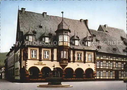 Goslar Hotel Kaiser Worth Marktbrunnen Kat. Goslar