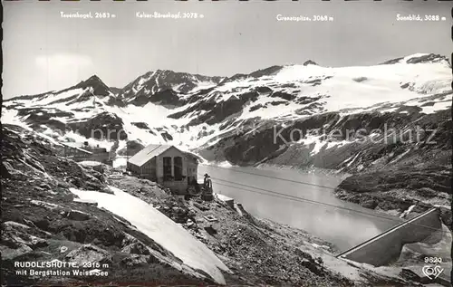 Rudolfshuette mit Bergstation Weiss See Kat. Uttendorf