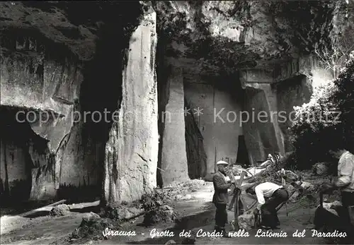 Siracusa Grotta dei Cordai Kat. Siracusa