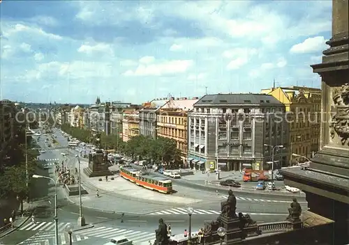 Praha Prahy Prague Wenzelsplatz Strassenbahn Kat. Praha