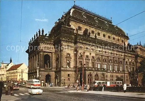 Praha Prahy Prague Nationaltheater Strassenbahn Kat. Praha