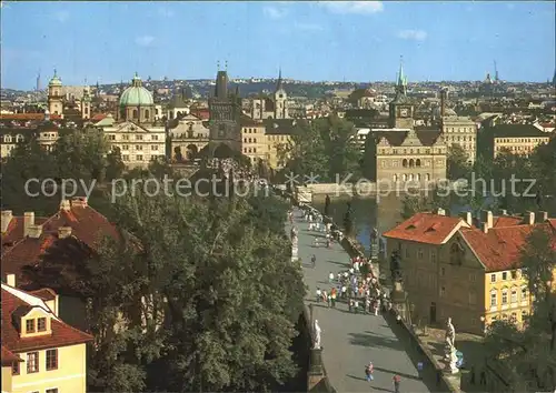 Praha Prahy Prague Brueckenpartie mit Turm Kat. Praha