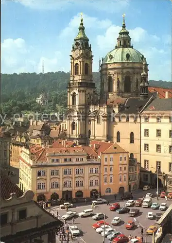 Praha Prahy Prague Platz mit Kirche Kat. Praha