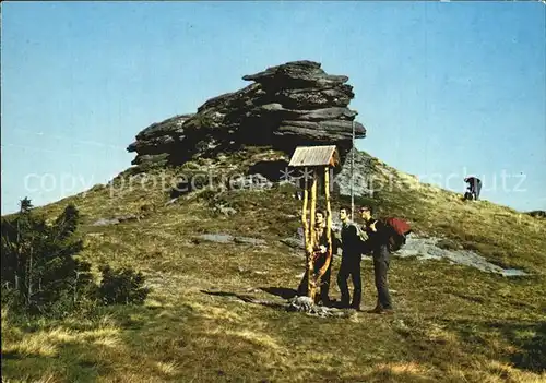 Jeseniky Wanderer Felsen