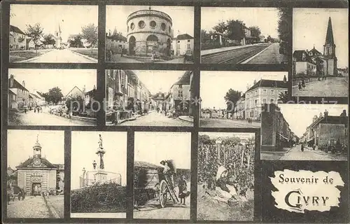 Givry Saone et Loire Vues partielles Monument Eglise Kat. Givry