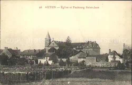 Autun Eglise et Faubourg Saint Jean Kat. Autun